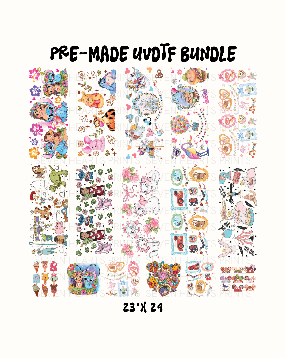 Friends Pre-Made UVDTF Gang sheet