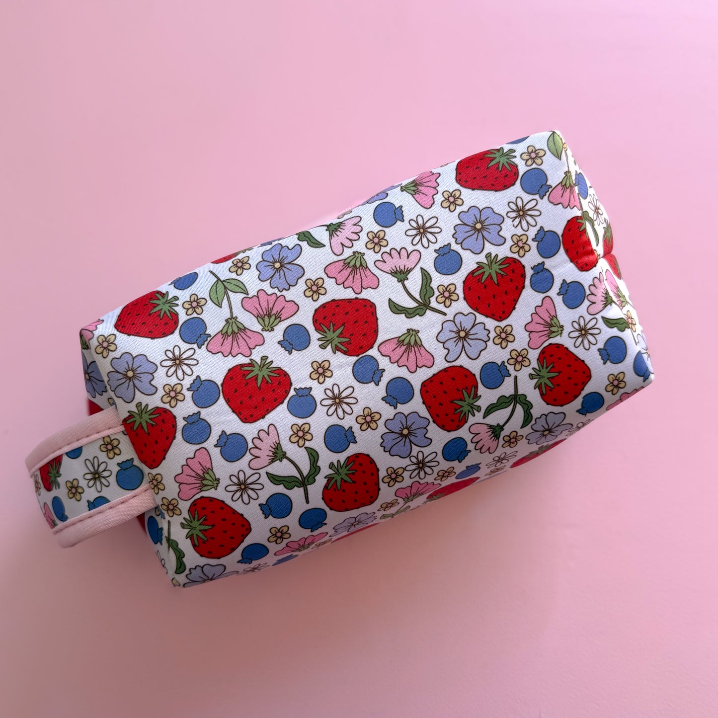 Strawberry and Blueberies - Makeup Bag (Set of 3)