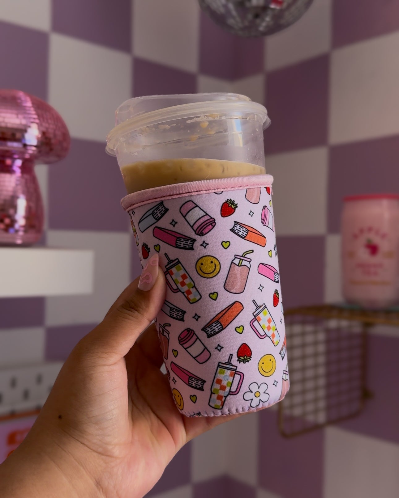 Books and flowers - Coffee sleeve