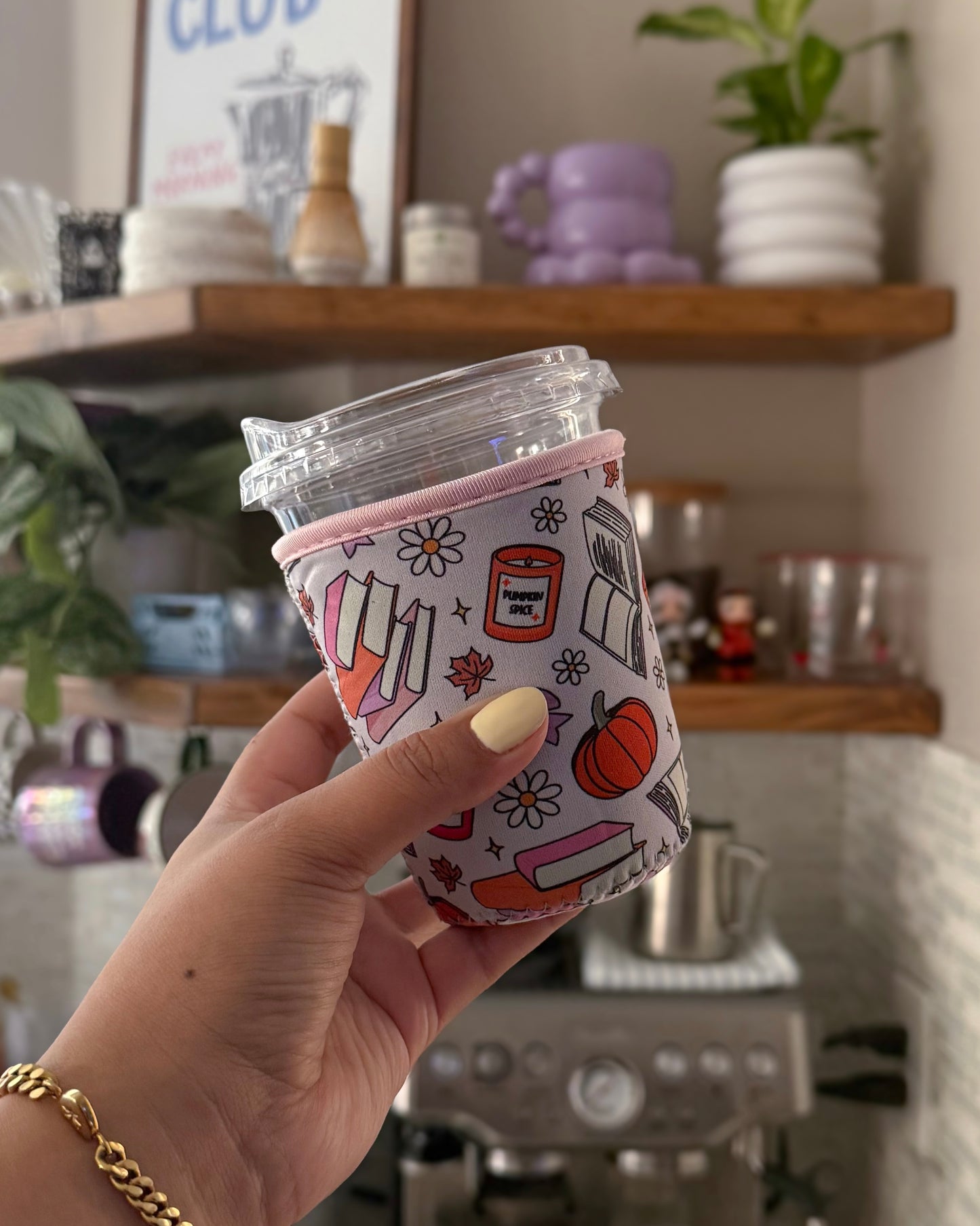 Fall and book - Coffee Sleeve