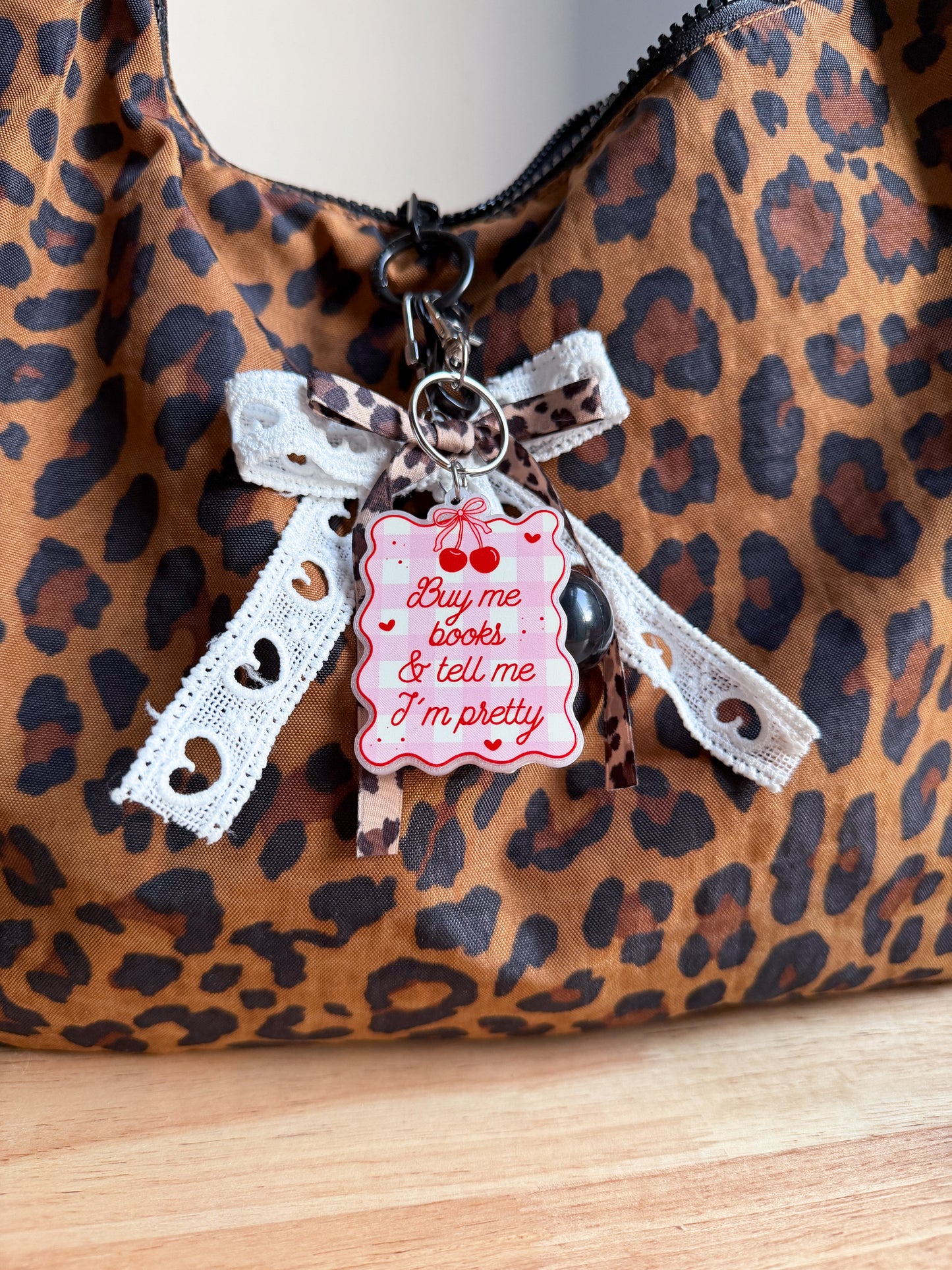 Buy me Books and tell me im pretty Keychain/Bag Charm(Set of 4)