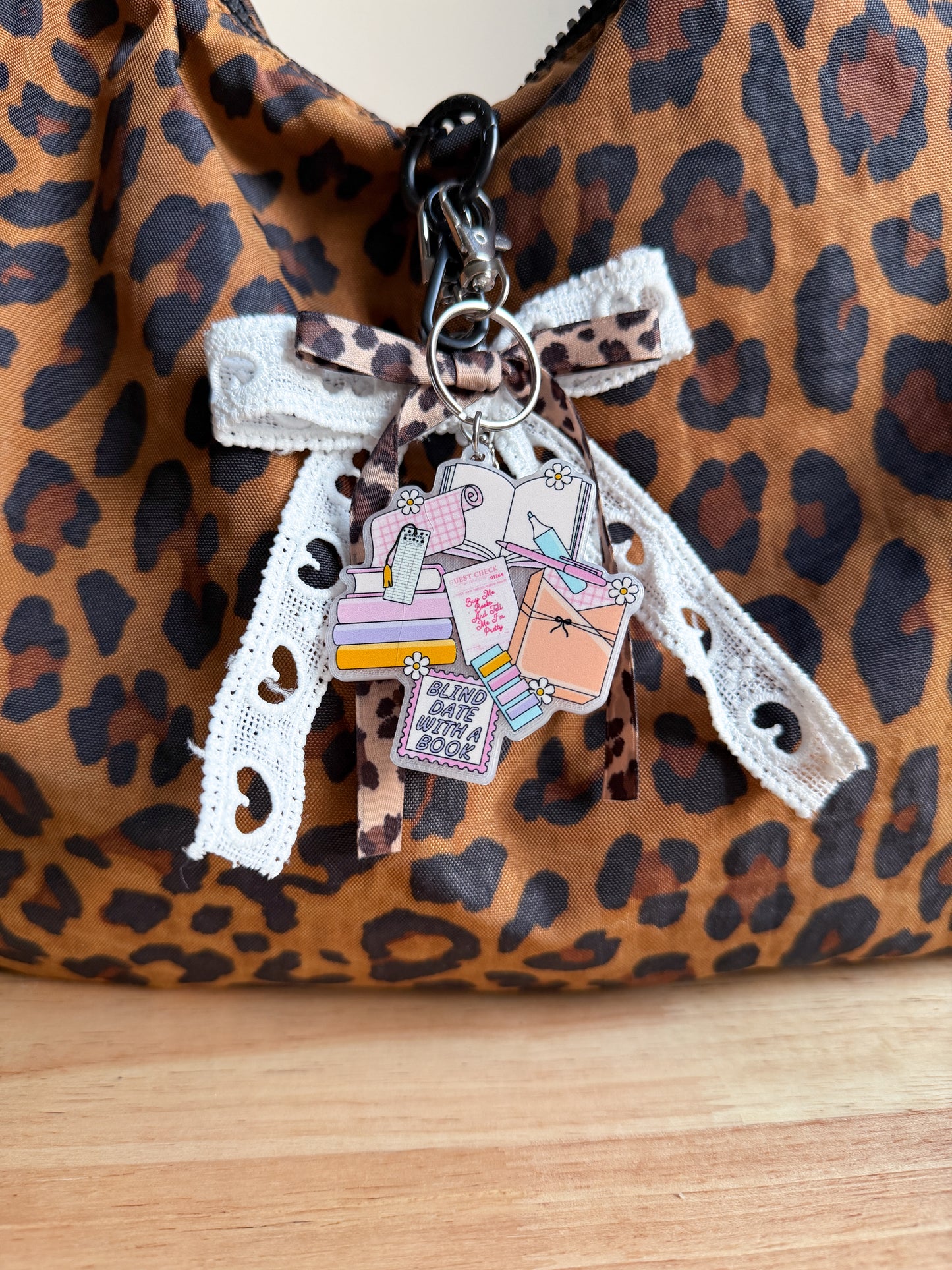 Blind Date with a book Keychain/Bag Charm(Set of 4)