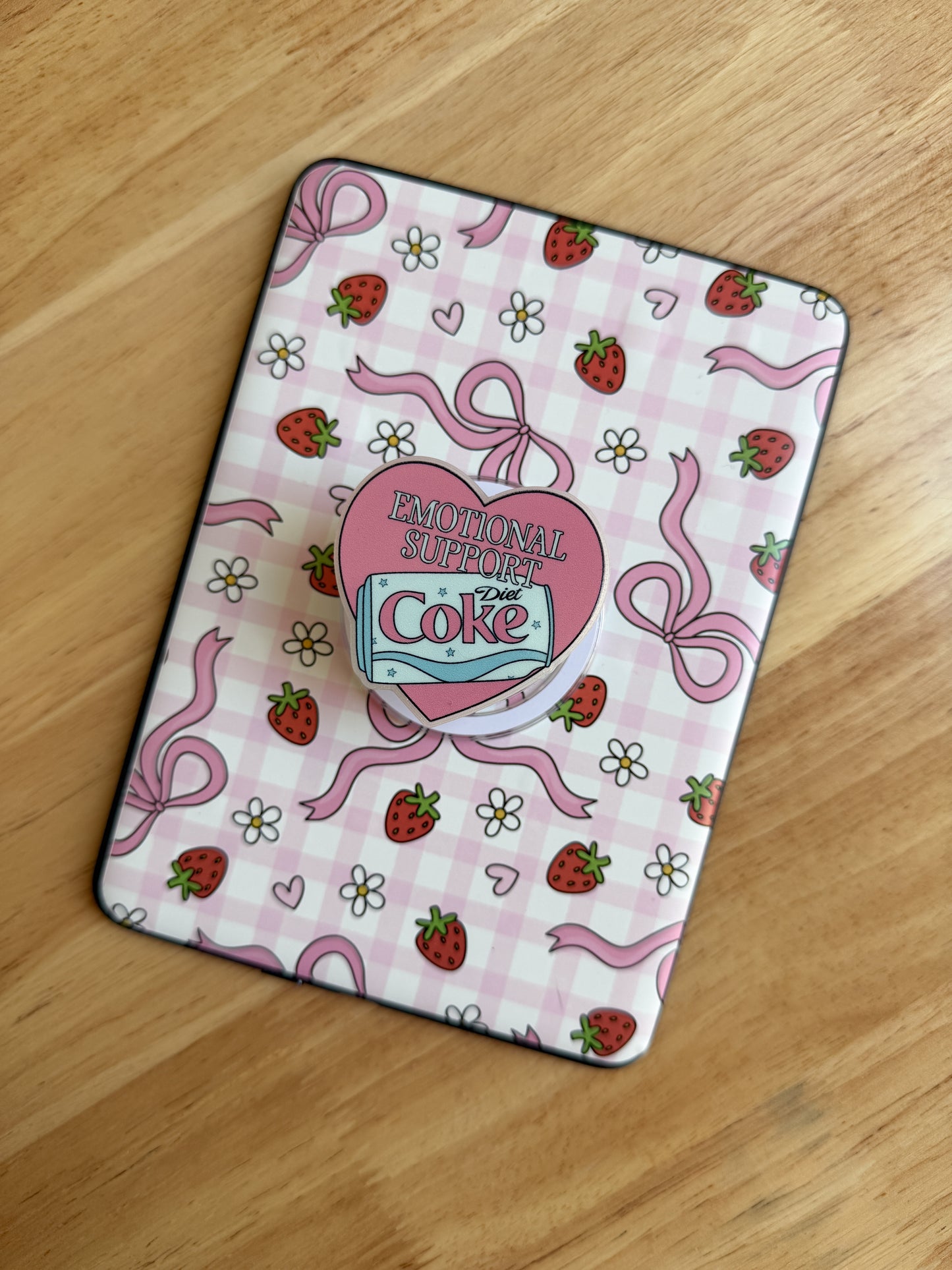 Emotional Support Diet Coke Phone/kindle Grip Set of 3