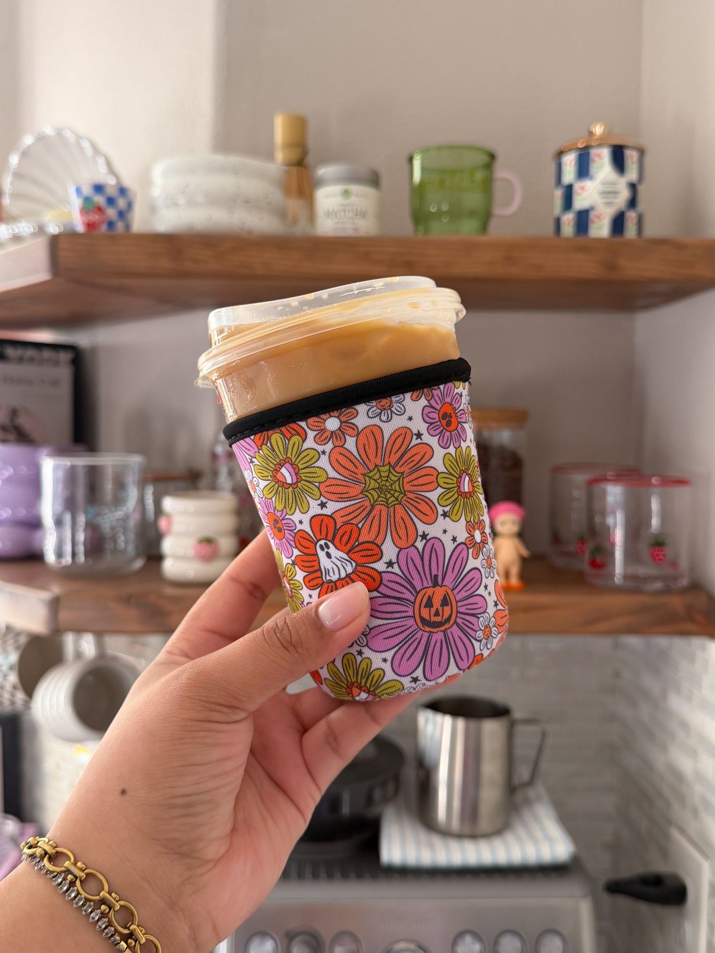 Spooky Flowers - Coffee sleeve