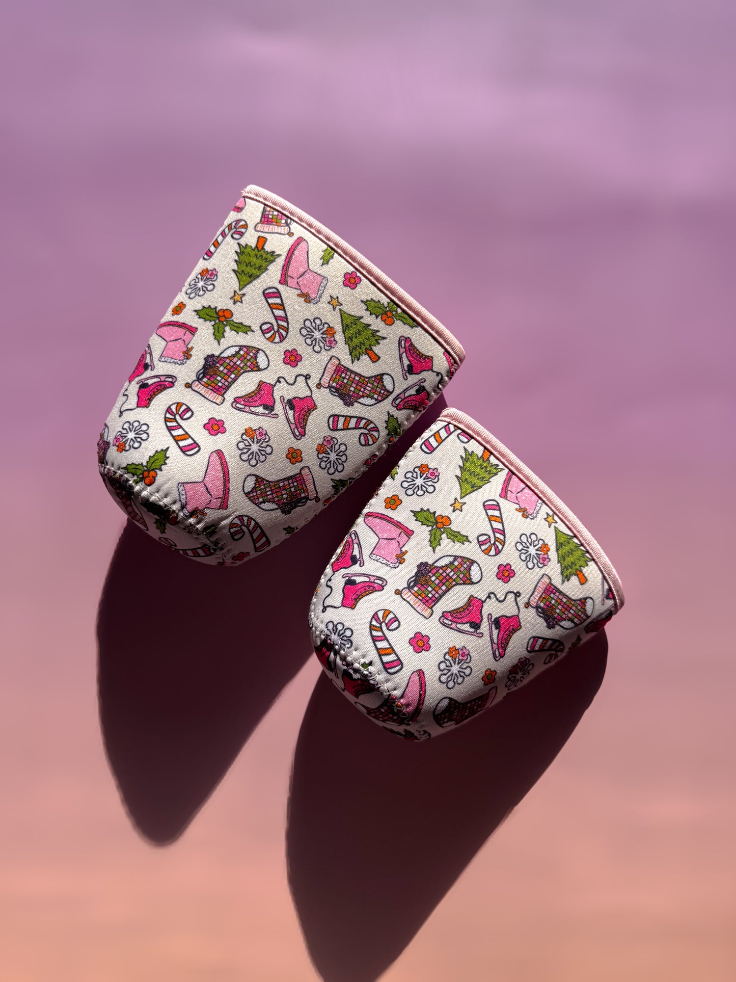 Pink Christmas - Coffee sleeve