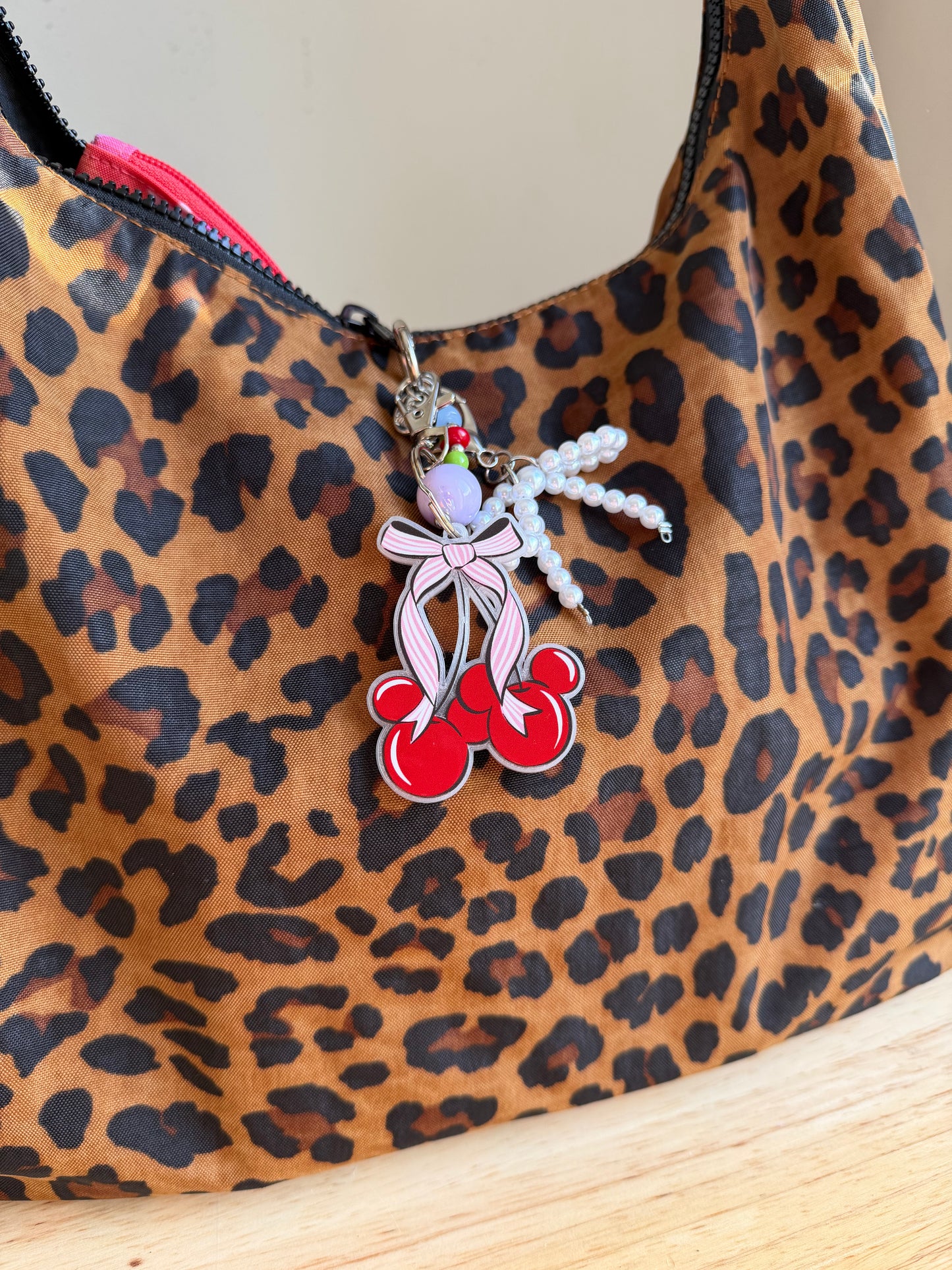 Cherry Mouse Pink Keychain/Bag Charm(Set of 4)