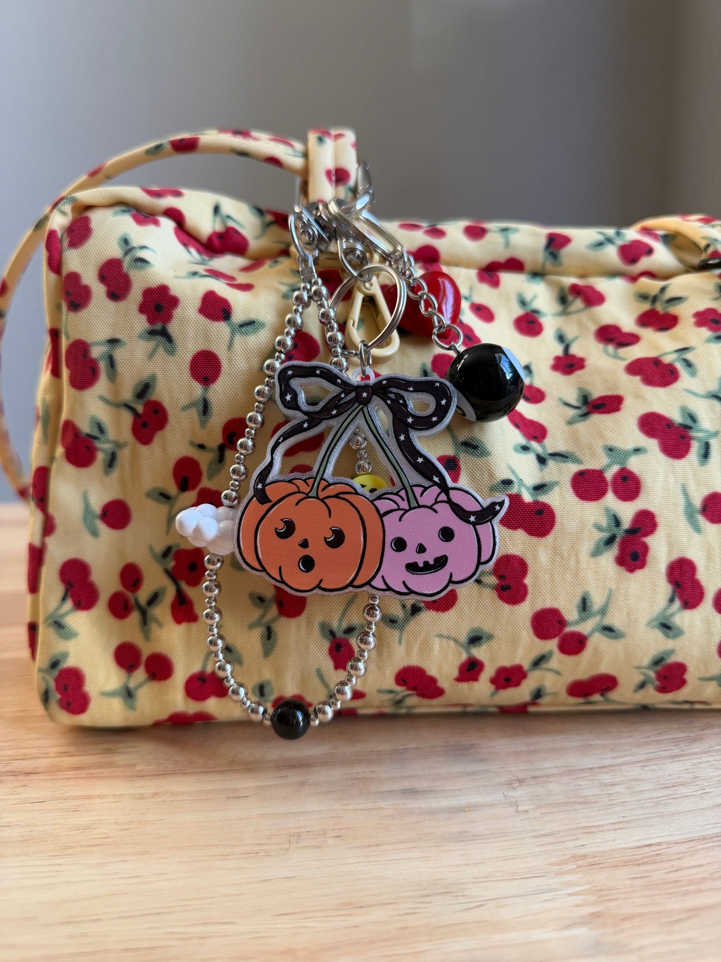 Pumpkin Cherry Keychain/Bag Charm(Set of 4)