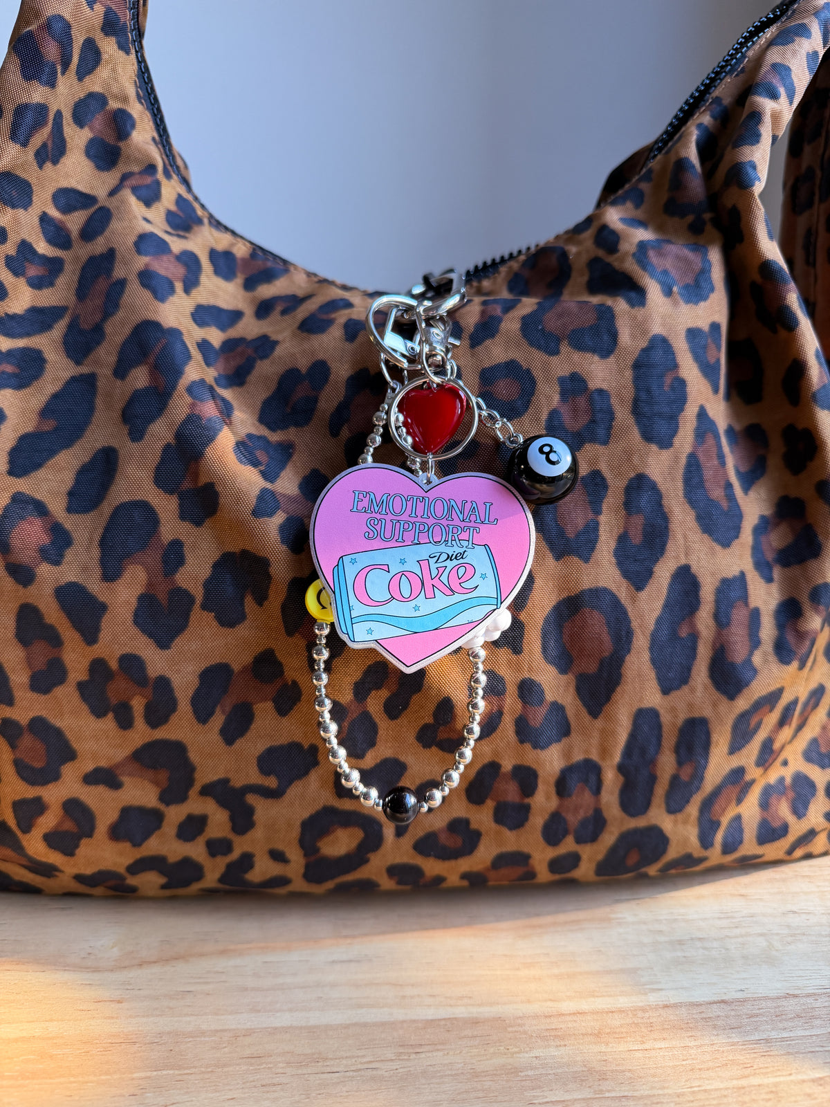 Emotional Support Diet Coke Keychain/Bag Charm(Set of 4)