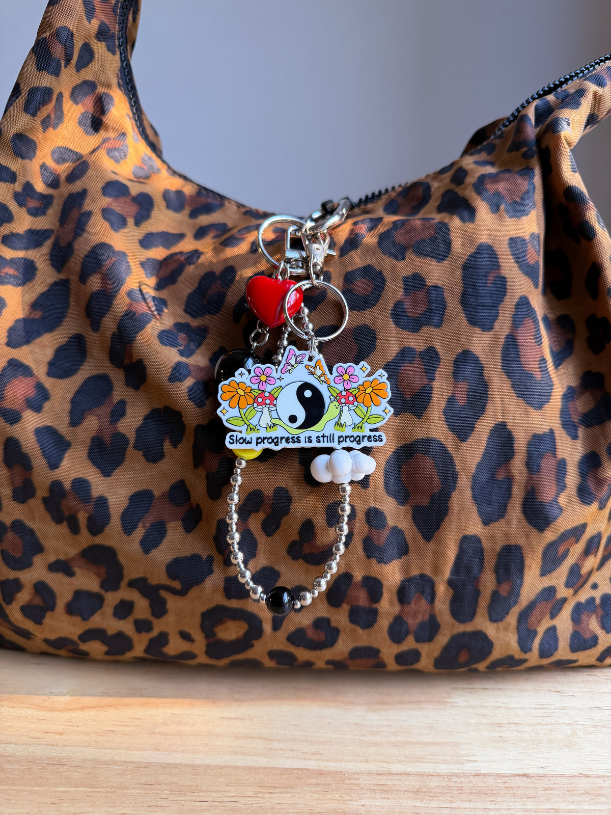 Slow Progress still Progress Keychain/Bag Charm (Set of 4)