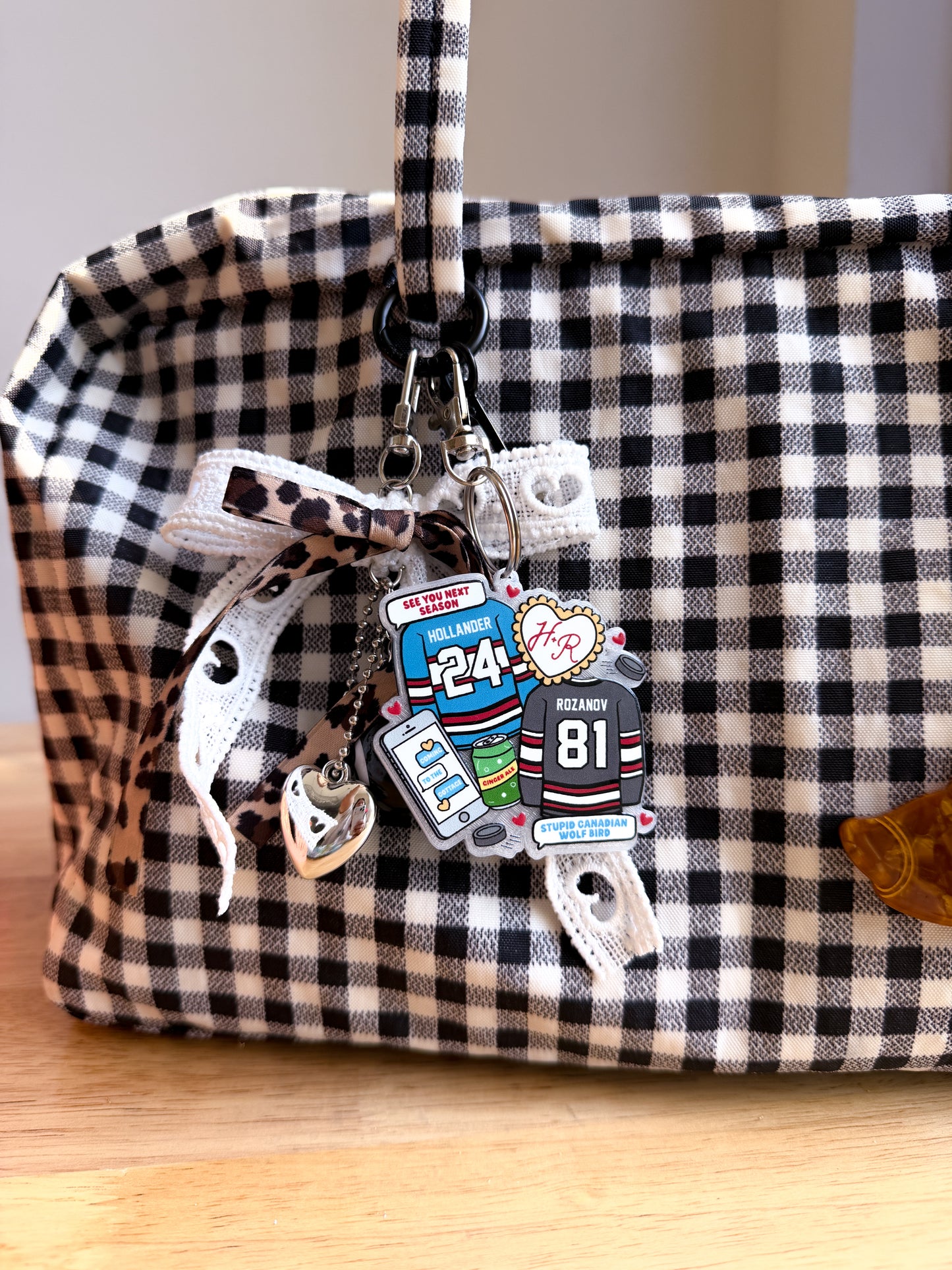 Heated Rivalty Keychain/Bag Charm(Set of 4)