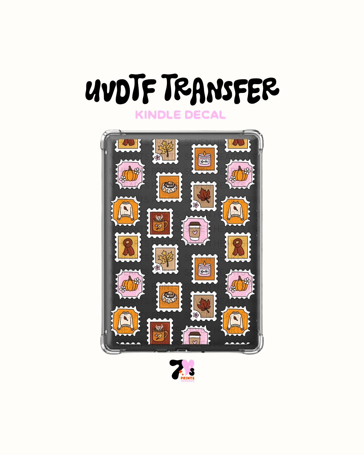 Fall stamps - UVDTF Kindle Decal