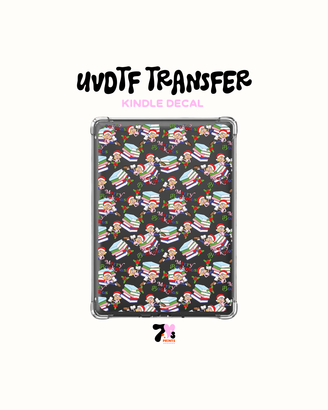 Bookmas lizzie - UVDTF Kindle Decal