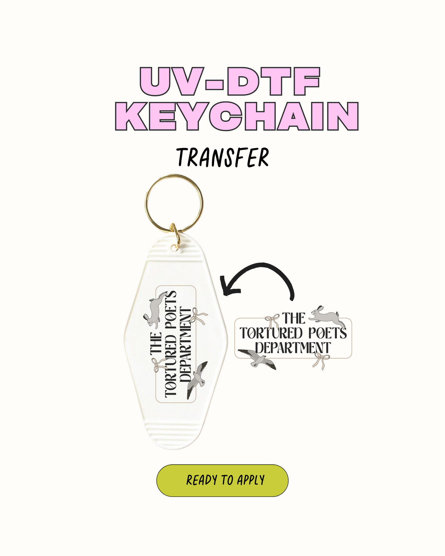 TTPD - UVDTF Keychain