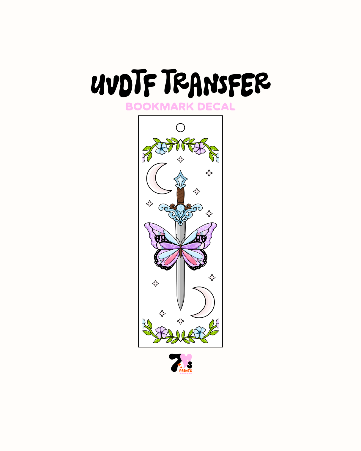 Quicksilver - UVDTF Bookmark Decal