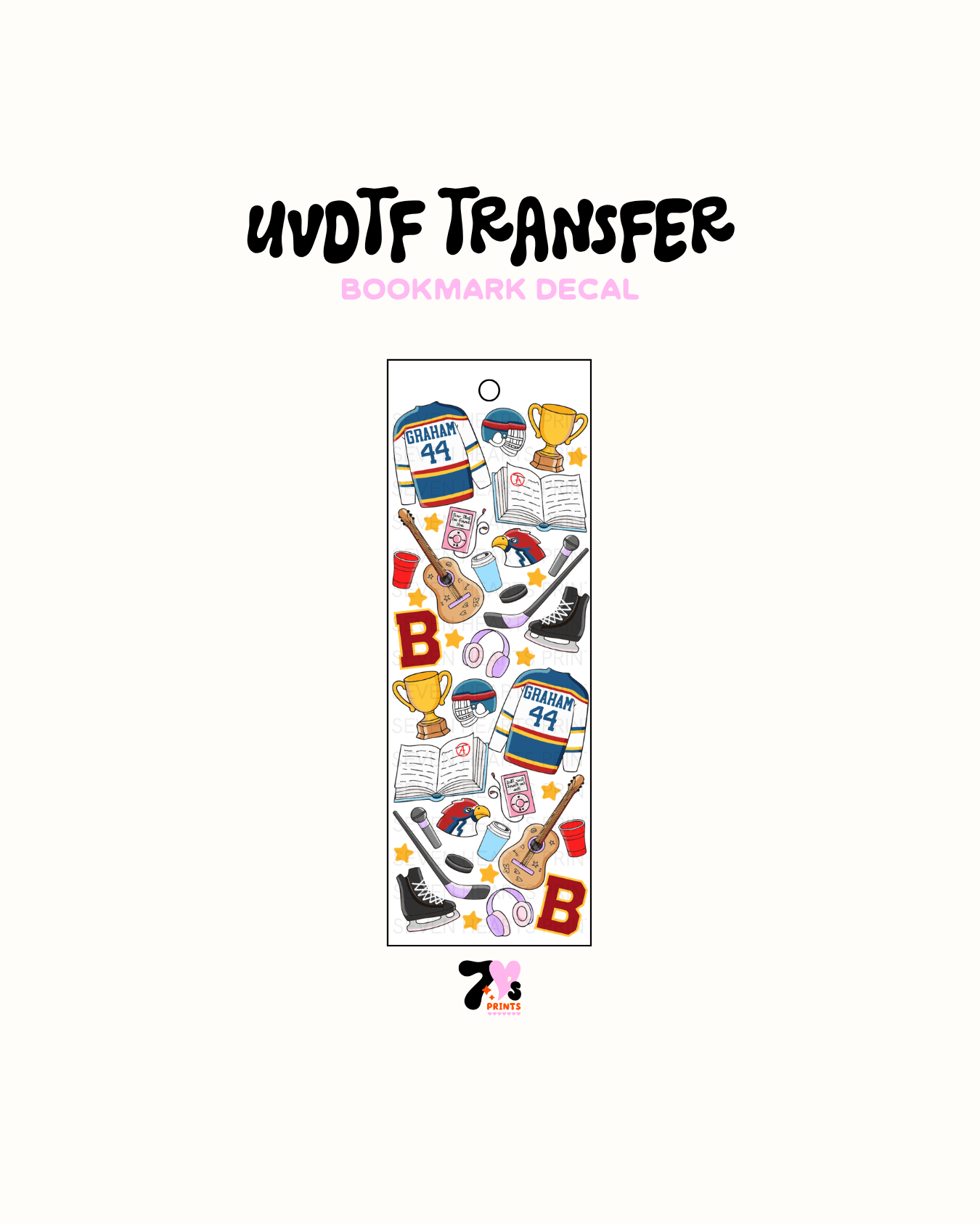Campus Hocky - UVDTF Bookmark Decal