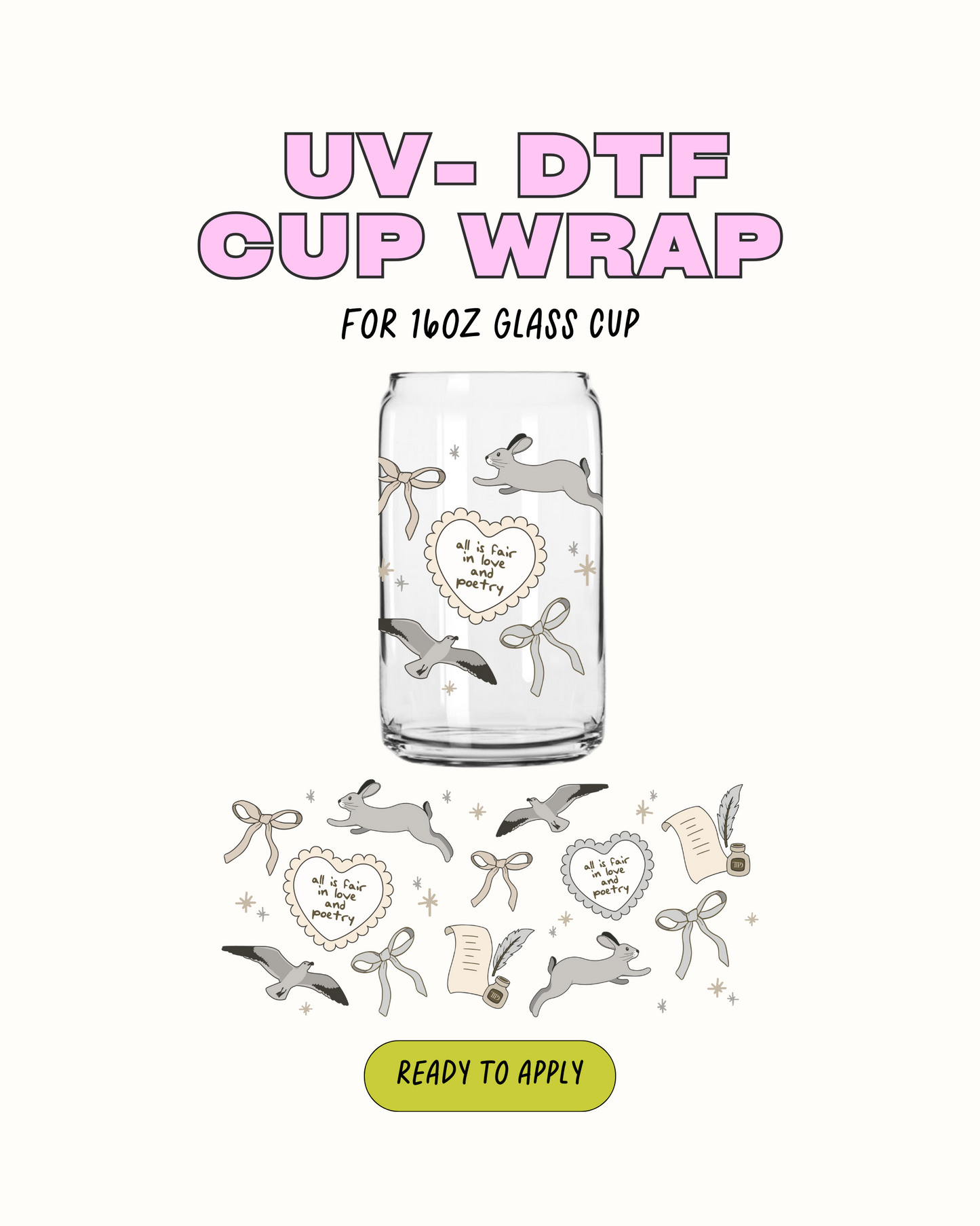 TTPD CUP WRAPS - UVDTF