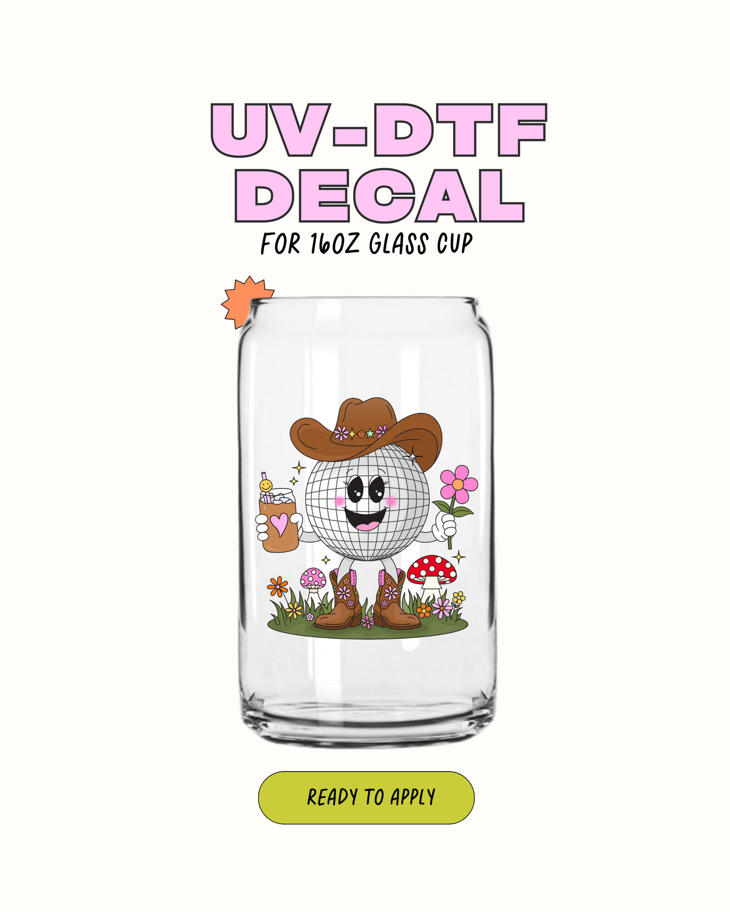 Disco vaquero - UVDTF