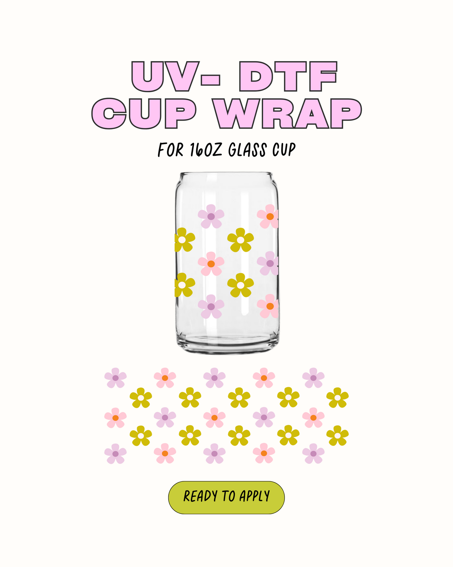 Cute Flowers - UVDTF
