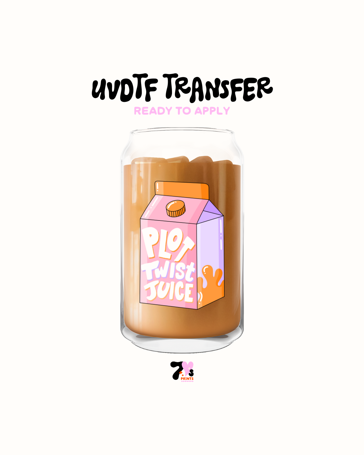 Plot twice juice - UVDTF Decal