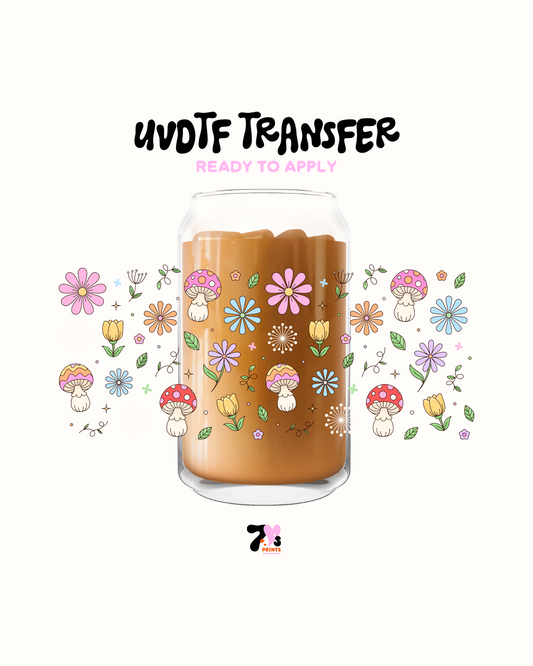 Flowers and mushies - UVDTF Wrap