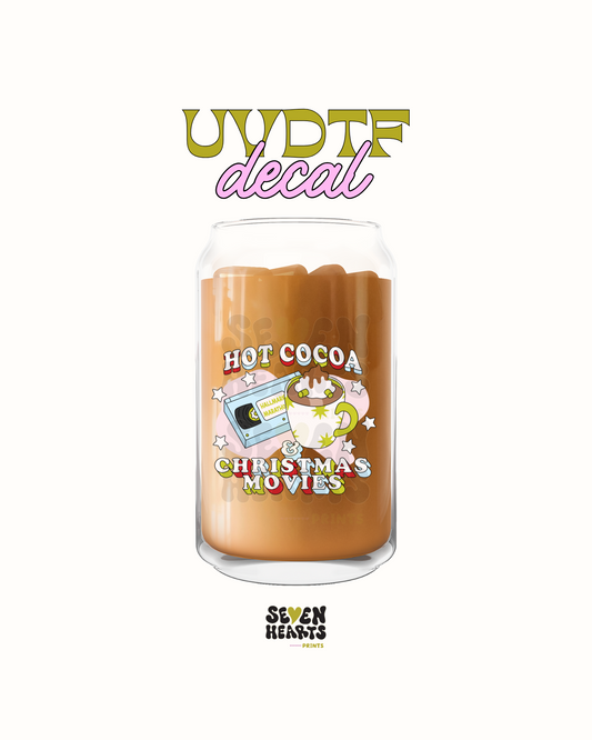 Blue hot cocoa xmas - UVDTF Decal