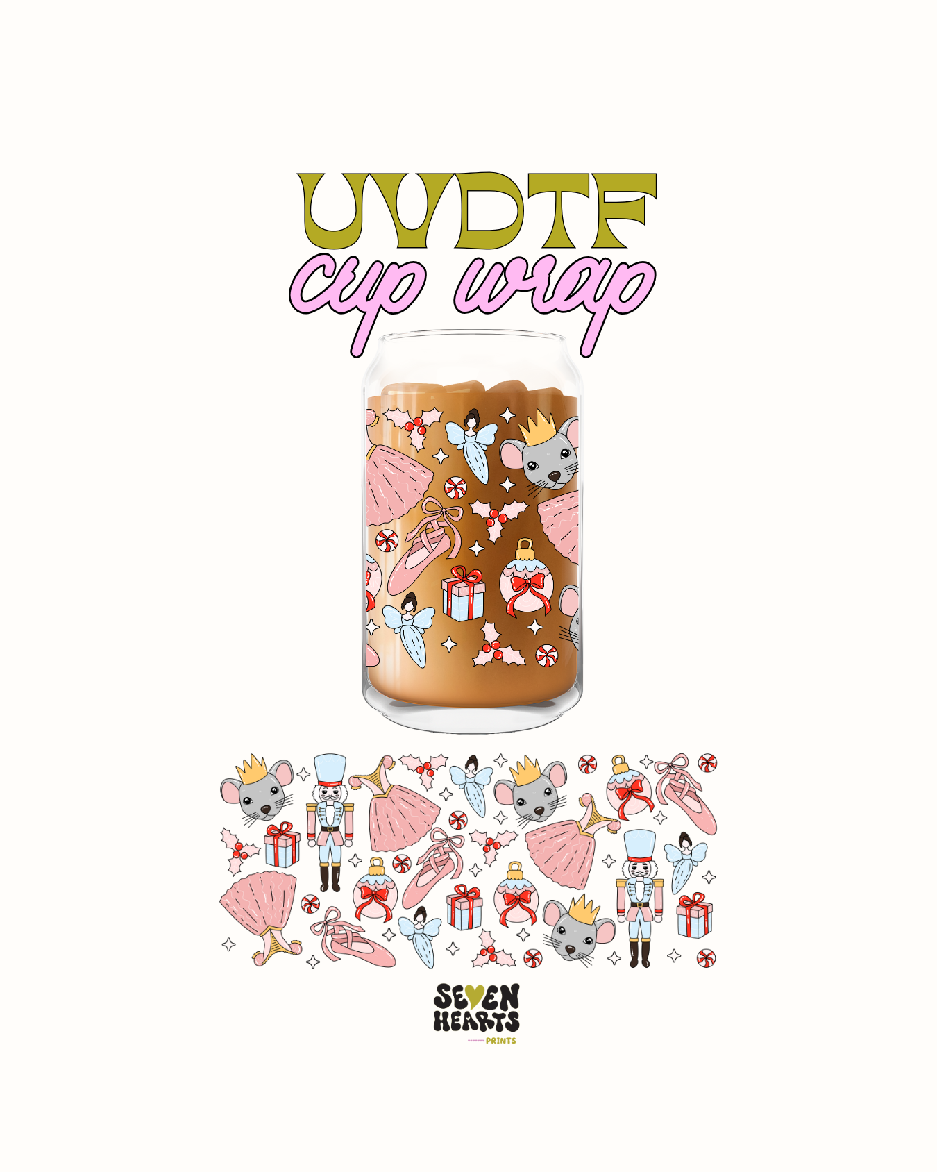 Princess nut crackers - UVDTF Wrap