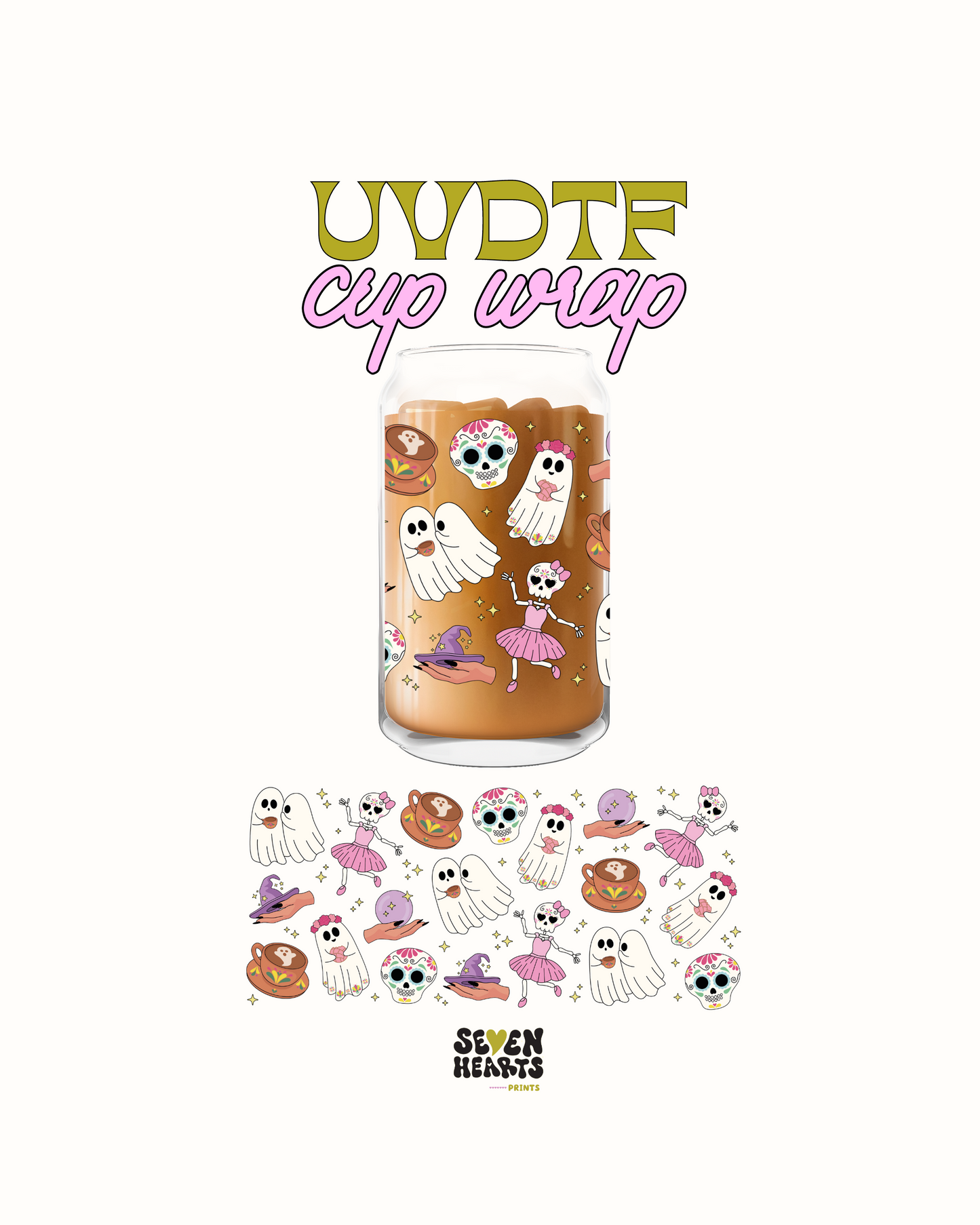 Ghost and coffecitos - UV DTF