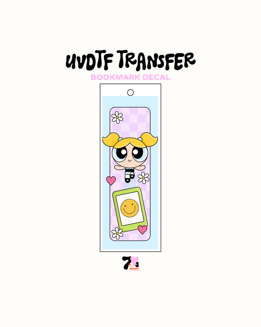 Yellow Girl - UVDTF Bookmark Decal