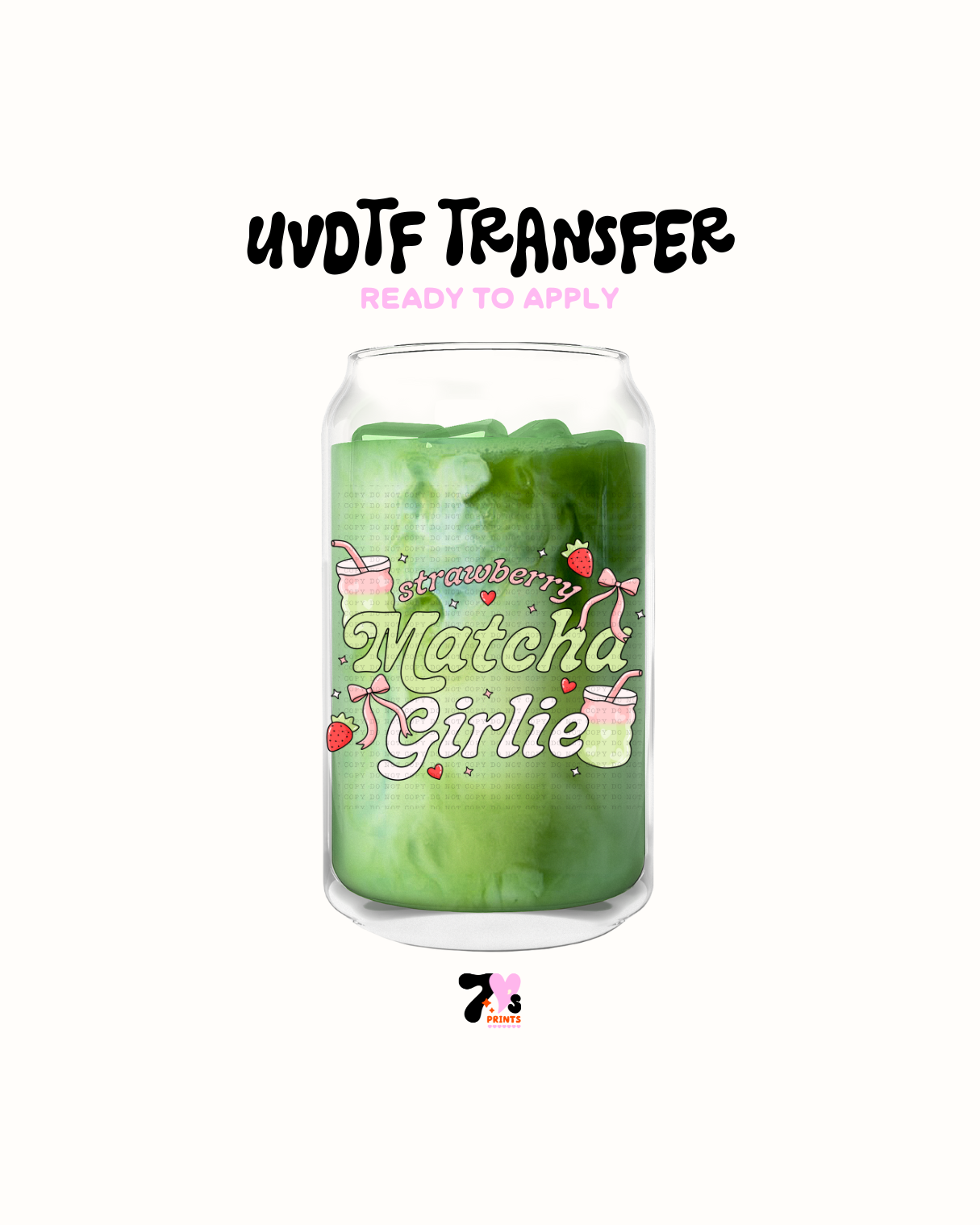 Matcha Girlie - UVDTF Decal