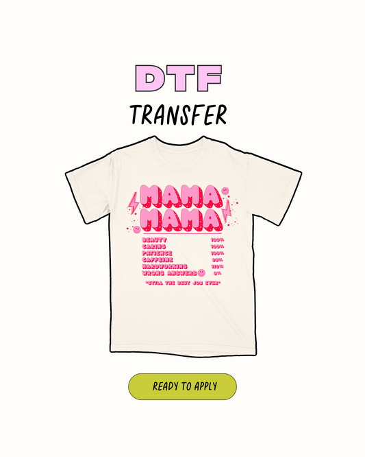 Mama Pink - DTF Transfer