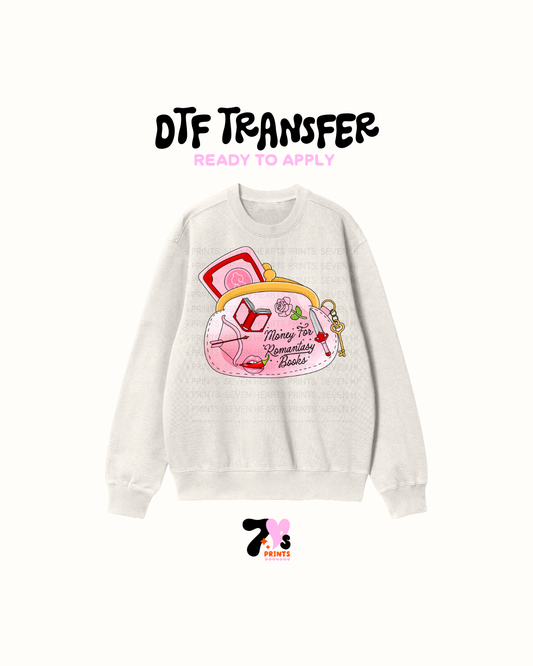 Money for Romantasy Books -  DTF Transfers