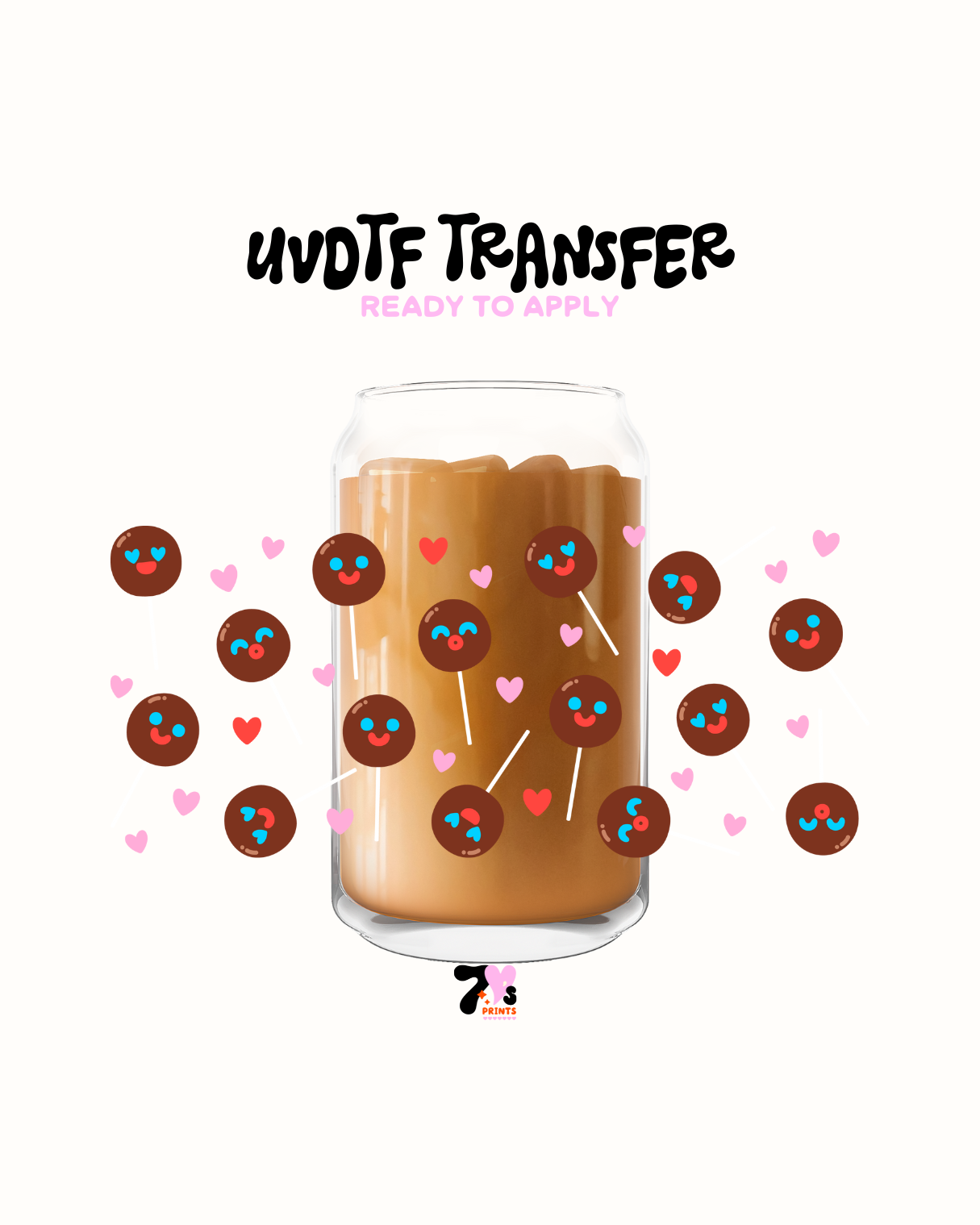 Valentime chocalete lolly pops - UVDTF Wraps