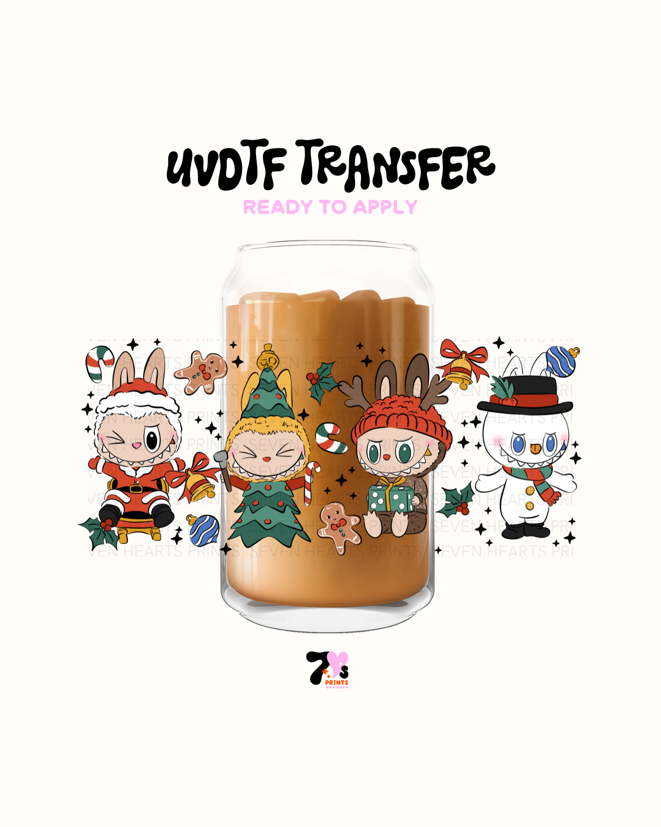 -Xmas lafufus  UVDTF Wraps