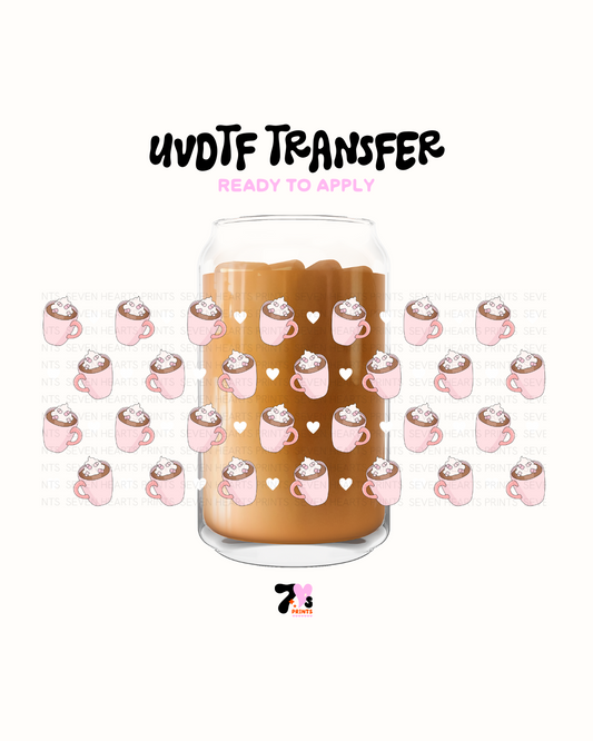 Hearts and hot chocolate - UVDTF Wraps