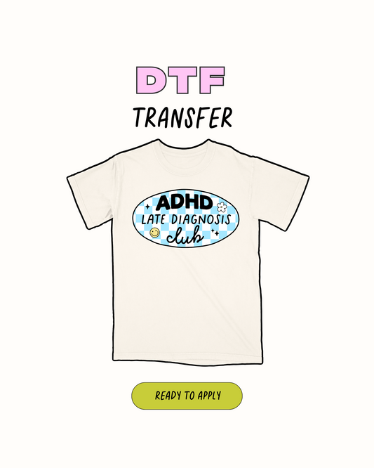 Diagnóstico tardío de TDAH - Transferencia DTF