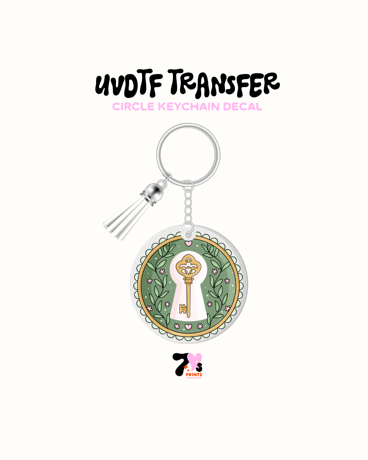Secret Garden -  Round Keychain Set of 5