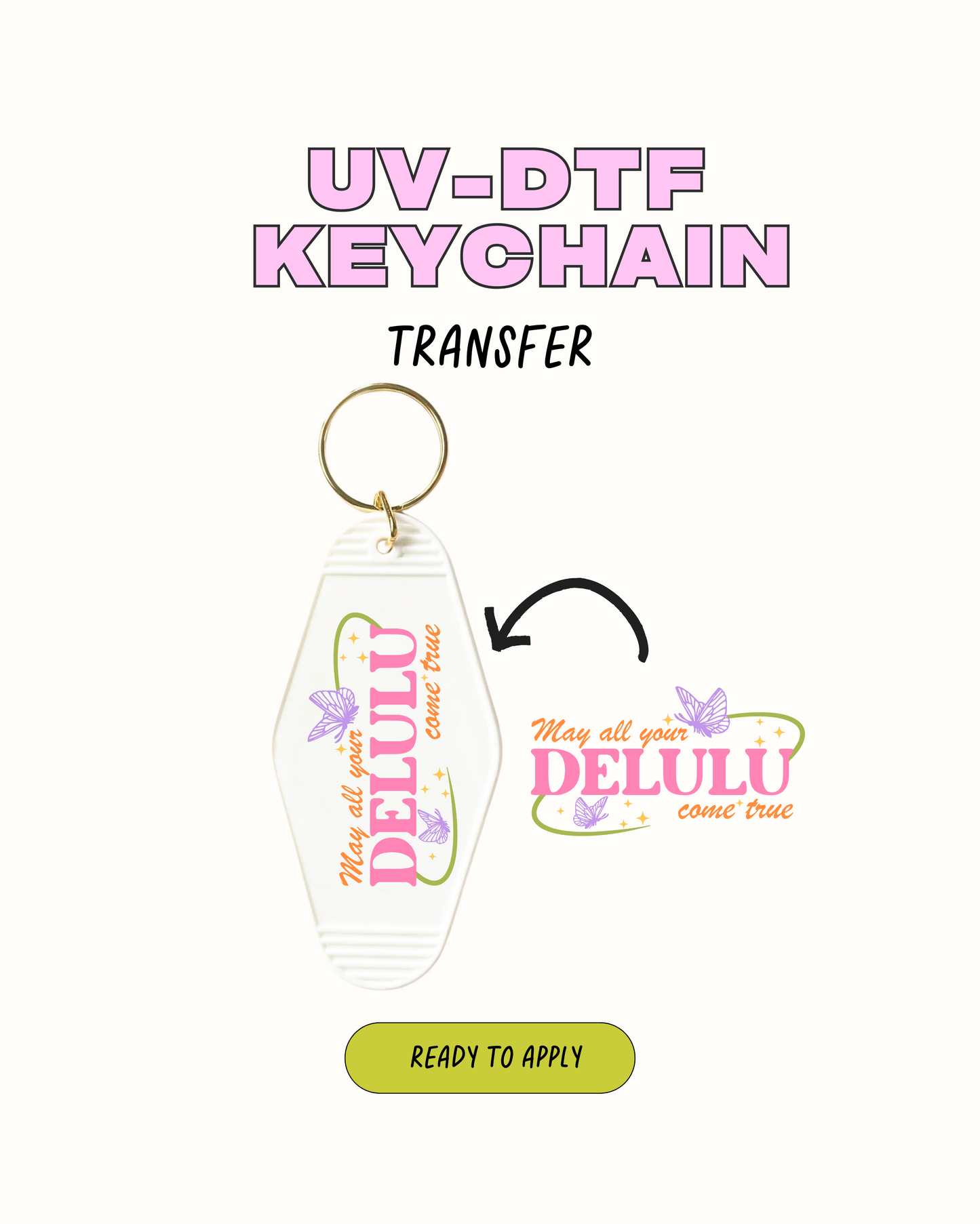 Delulu - Keychain Decal Set of 5