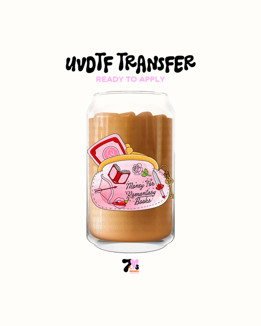 Money for romancy Books - UVDTF Decal