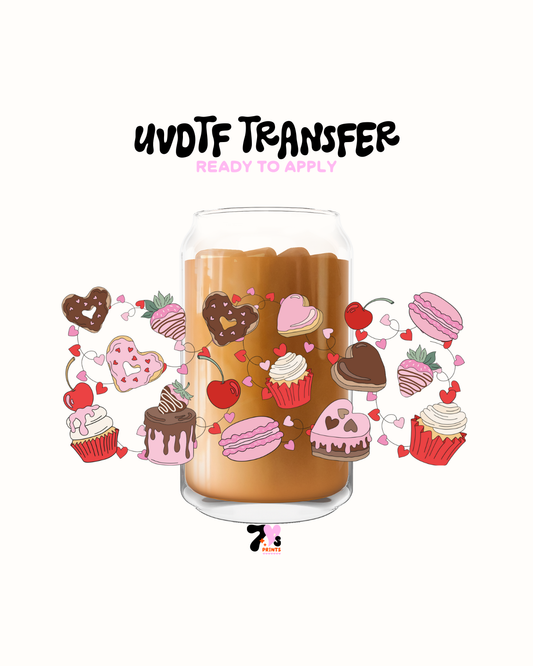 Valentime cup cakes - UVDTF Wraps