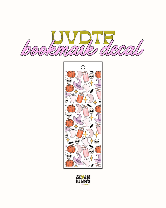 Halloween and coffee - UVDTF Bookmark Decal