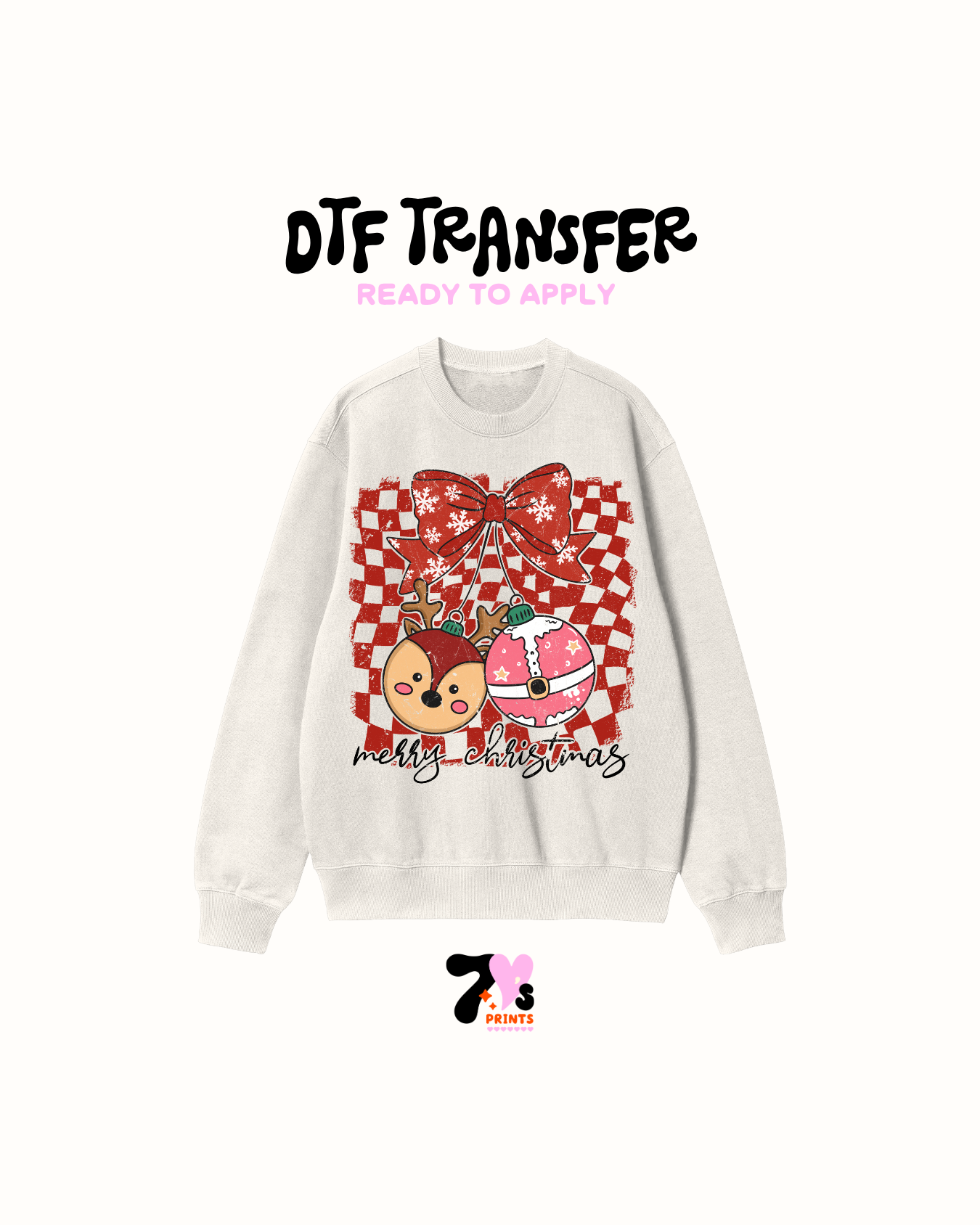 Merry xmas deer -  DTF Transfers