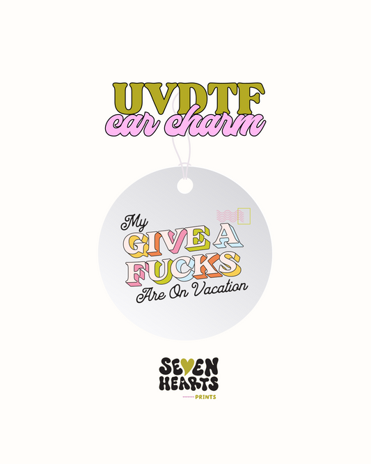 On vacation -  Car Charm Decal