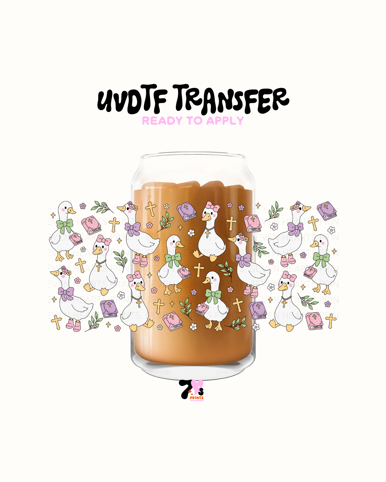 Goose and crosses- UVDTF Wrap