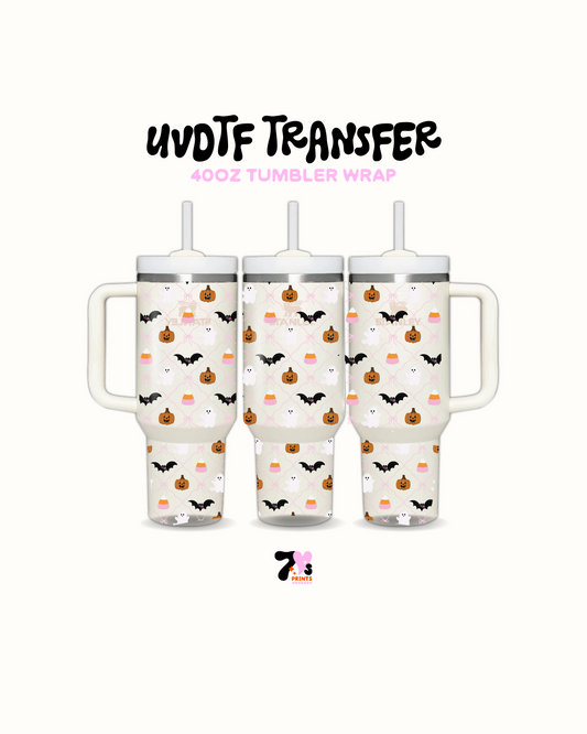 Bats and pumpkin candy - UVDTF Wrap