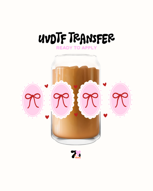 Hearts and bows - UVDTF Wrap