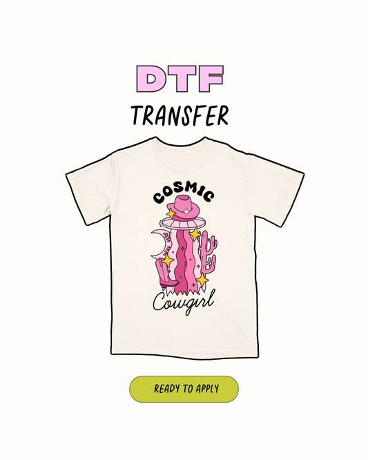 Vaquera cósmica - Transferencia DTF