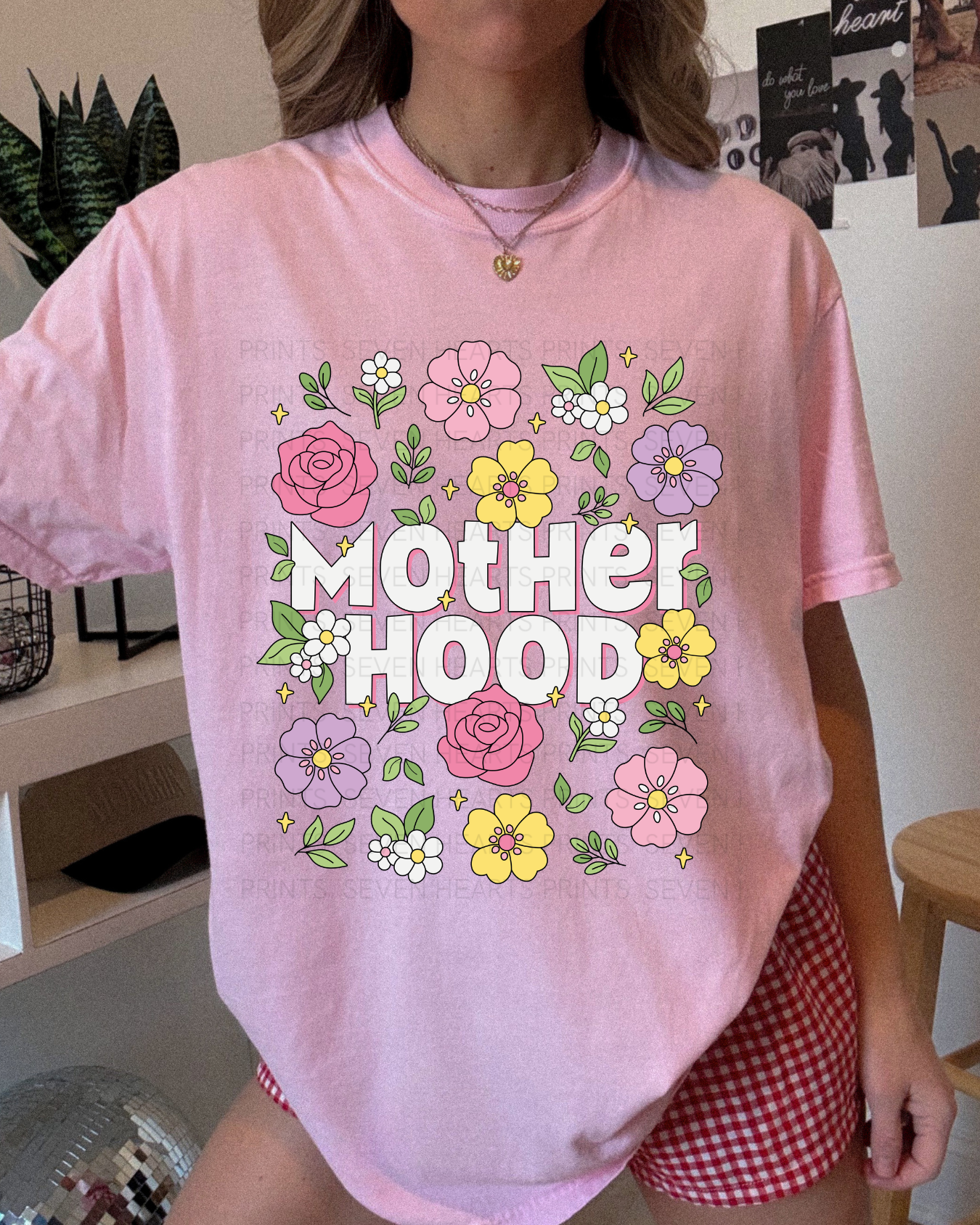 Mother hood pink flowers - DTF Transfers