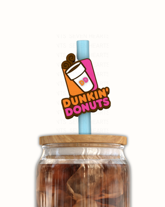 Dunkin 3D Straw Topper