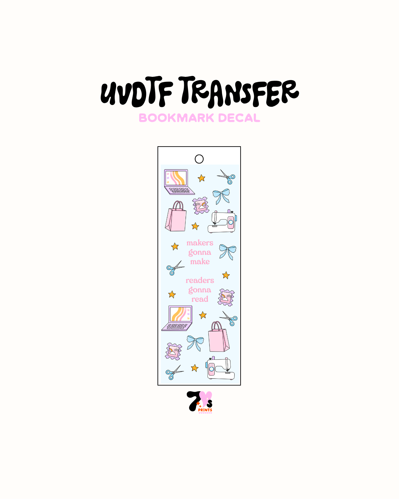 Makers Gonna Make (Solid) - UVDTF Bookmark Decal