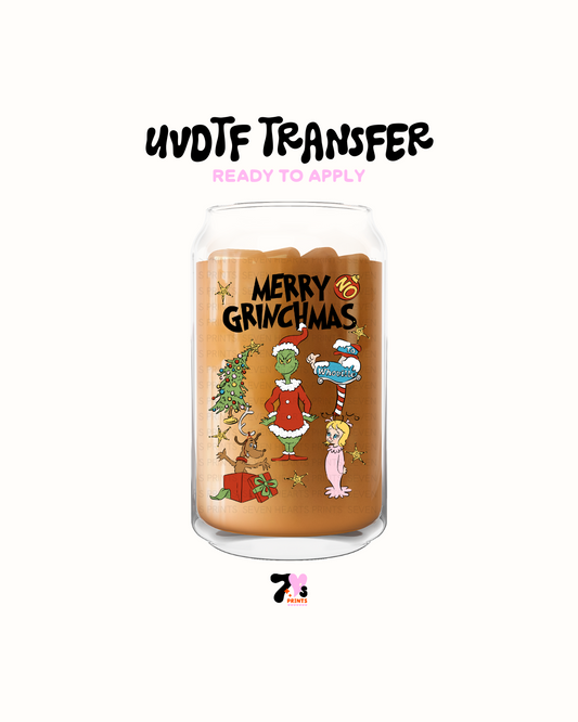 Merry  grinch's black - UVDTF Decal